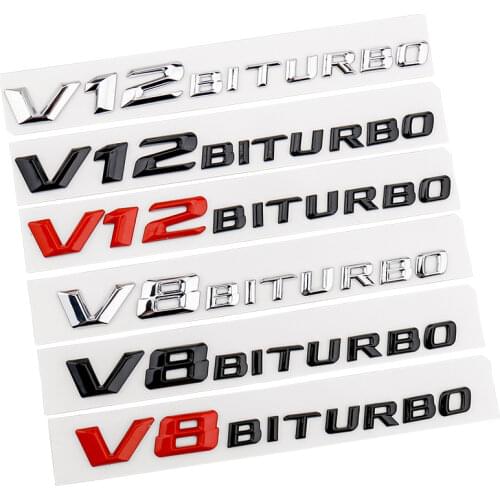 10pcs Car Side Fender Wind Vane Air Sticker V8 BITURBO For Mercedes Benz W212 W202 W203 W204 W205 W209 W210 W211 W213 CLA CLS