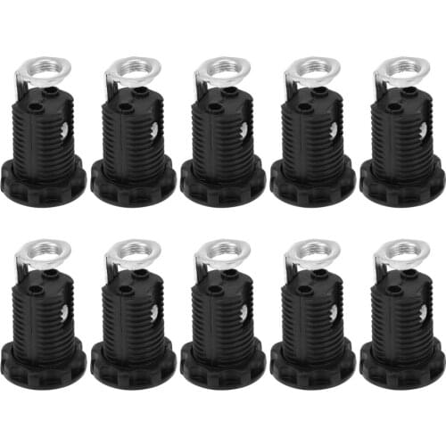 10pcs American Standard E12 Screw Light Socket Plug-in Pendant Lamp Holder