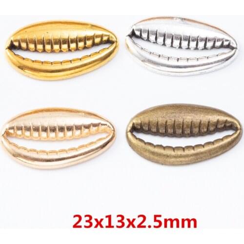 40 pieces of retro metal zinc alloy shell pendant for DIY handmade jewelry necklace making 7291