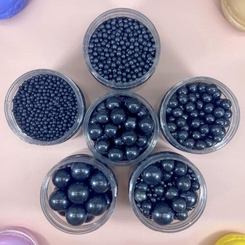 50g Edible Black Pearlescent Sugar Beads Cake Decoration Fondant DIY Pearl Ball Cake Sprinkles Free Shipping