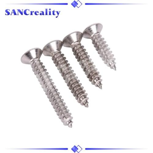 50pcs M2.2 304 Stainless steel Cross recessed countersunk Flat head tapping screws for 3d printer