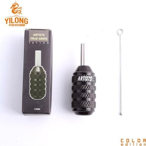 27mm Aluminum Tattoo Grip Tube With 1 Needle Barble For Cartridge Tattoo Needle Rotary & Coil Tattoo Machine Gun