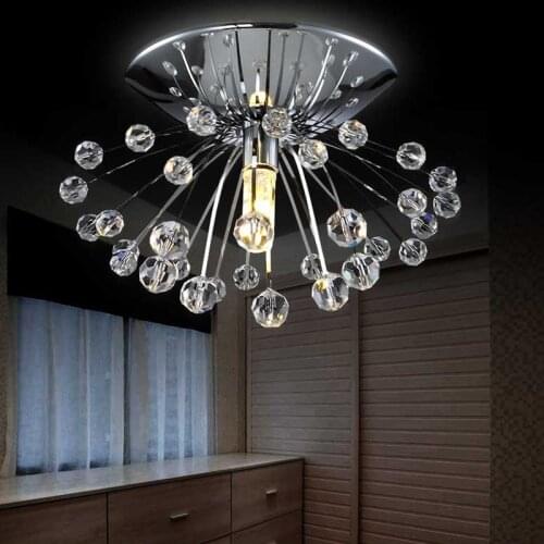 Free shipping hot sale design modern crystal chandelier light Dia15*H7cm mini lustre cristal led lamp for home Guaranteed 100