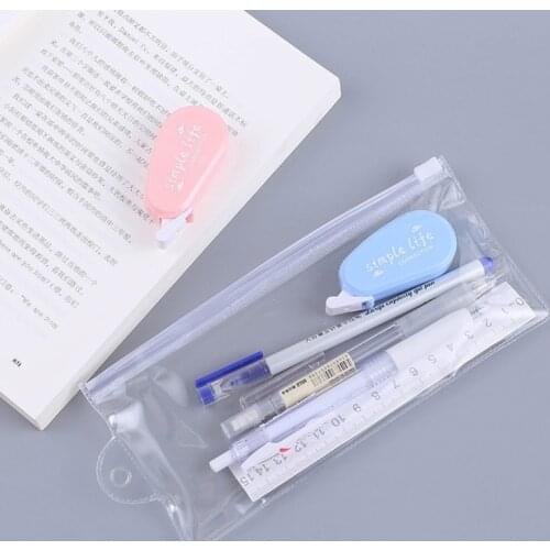 24BB 6 Set Correction Eraser Morandi Color Correction Tape White Tape 5 mm Width Refillable for School Students Children