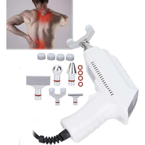 Electric Impulse Spine Massager Gun Spine Heat-Resisting Chiropractic Adjusting Tool Instrument White h