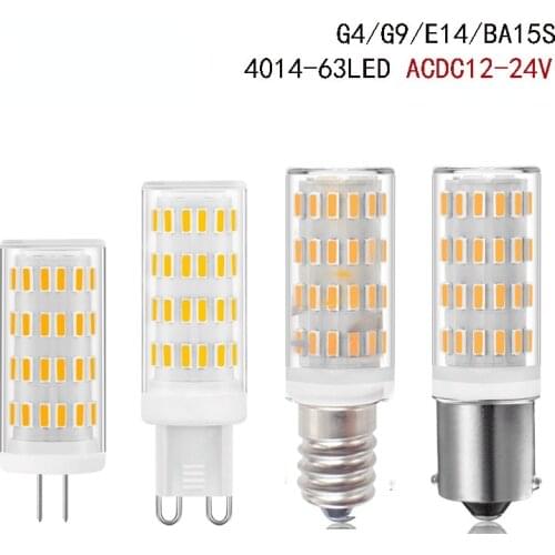 G4 G9 E14 1156 4014 SMD Ceramic Dimmable LED Corn GenOptics Aura Essence AC DC 24V