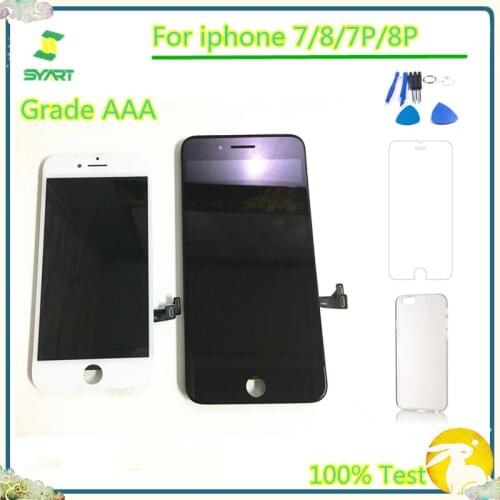AAA Quality 100% Test LCD Display For iphone 7 LCD Display Touch Screen Assembly Replacement Part For iphone 7 7 Plus 8 8 Plus