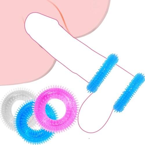 Silicone Cock Rings Delay Ejaculation Penis Rings Vagina Anal Tickle Stimulation Enhancer Adult Toys Erotic Toy Sex Toys for Men
