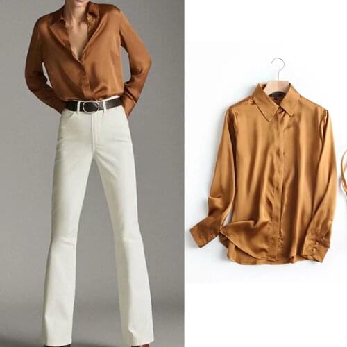 Атласные блузки KONDALA China At AliExpress