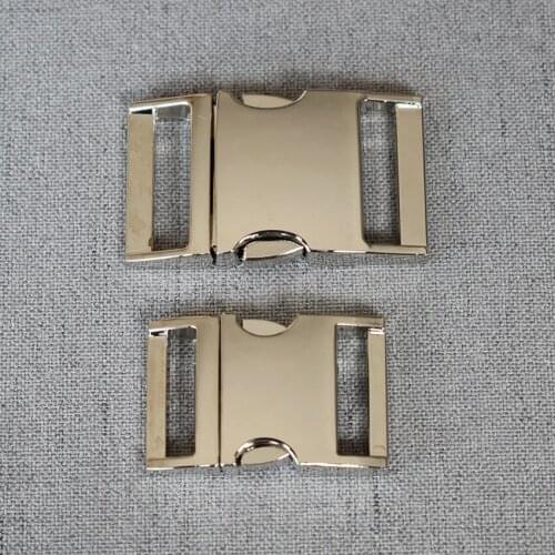 1 Pcs/Lot 20 mm/25 mm Metal Quick Side Release Buckles Durable Hardware For Paracord Security Lock Puppy Cat Collars Diy Parts