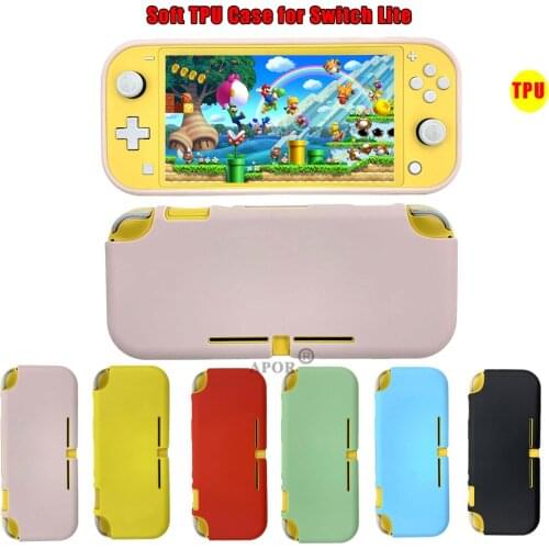 3 in 1 Soft TPU Protector Case for Nintend Switch Lite Pink Cute Cover Shell For NintendoSwitch Lite Mini Console Accessories