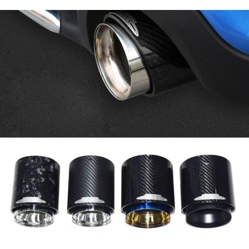 HOT 1 pcs car carbon fiber exhaust tip Muffler tips tailpipe fit for MINI cooper R55 R56 R57 R58 R59 R60 R61 F54 F55 F56 F57 F60