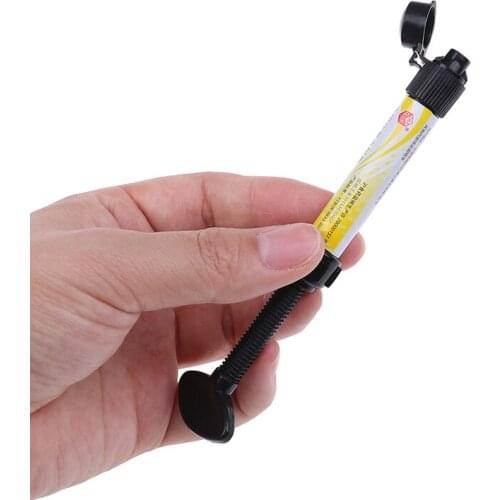 Low polymerization shrinkage 1Pcs Hot Dental Denfil Syringe Universal Composite Light Curing Resin Shade Micro Hybrid Composite