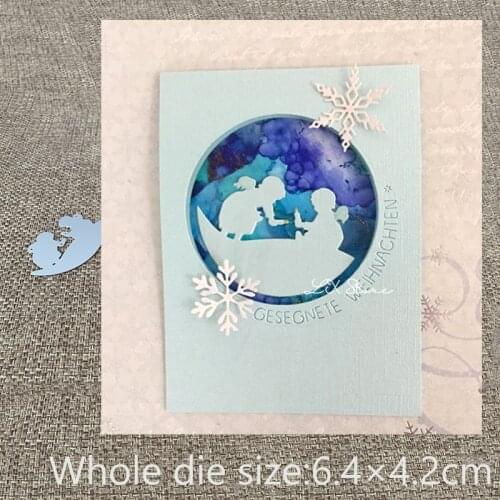 New Design Craft Metal Cutting Die cuts semicircle little angel decoration scrapbook Album Paper Card Craft Embossing die cuts