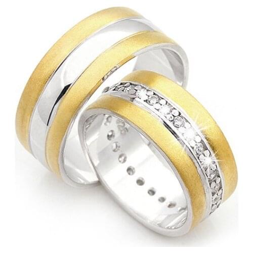 Couple Wedding Ring Sterling Silver 925 Woman And Man Luxury Jewelry Bands Engagement Anniversary Anatolian Civilization Models