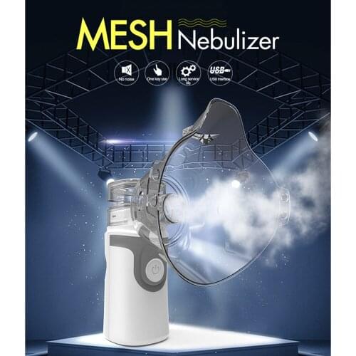 US Stock Portable Nebulizer Inhaler Home Use Mini Handheld Silent Inhale Nebulizer Ultrasonic Atomization Device Adult Children