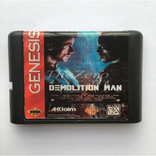 Demolition Man EU/JAP Shell for 16 bit Game Card for Genesis System for Sega Mega Drive