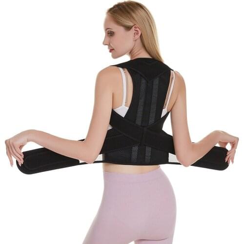 Adjustable Back Posture Corrector Spine Back Shoulder Lumbar Brace Support Belt Posture Correction Back Blet No Slouching