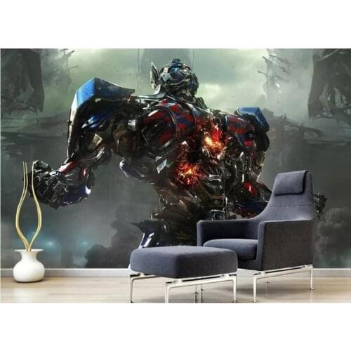 Transformers sci-fi robot 3D background wall decorates wallpaper murals
