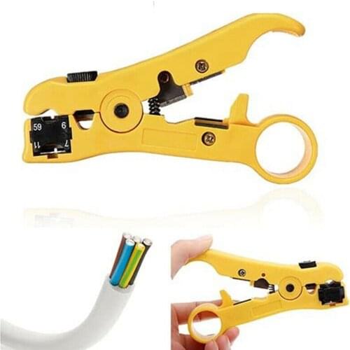 Rotary Coax Coaxial Cable Wire Cutter Stripper RG59 RG6 RG7 RG11 Stripping Tool