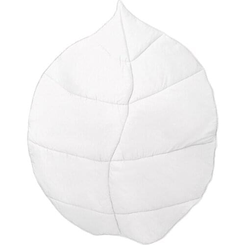 W3JF Newborn Baby Cotton Crawling Carpet Blanket Leaves Shape Crawling Play Mat Rug