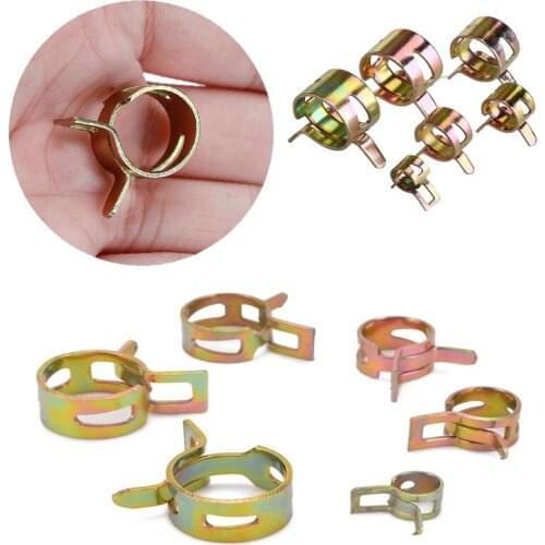 60Pcs Spring Band Fuel Hose Clips Clamp Silicone Pipe Clamp Reusable Optional Clip 6mm 7mm 8mm 9mm 10mm 11mm 12mm 13mm 14mm 15mm