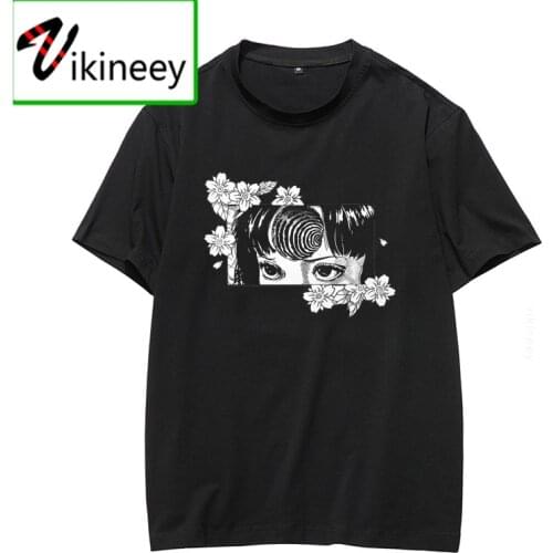 Harajuku Man Manga Junji Ito T Shirts Shintaro Kago Girl Tees Shirt Top Design Short-sleeved Aesthetic Japanese Anime t shirt