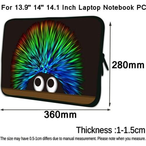 Girls Women Laptop Bag 14 Prints Capa Para Funda Portail Bolsas 13.9 14.1 Computer Accessories 2020 The Most Popular Zipper Case