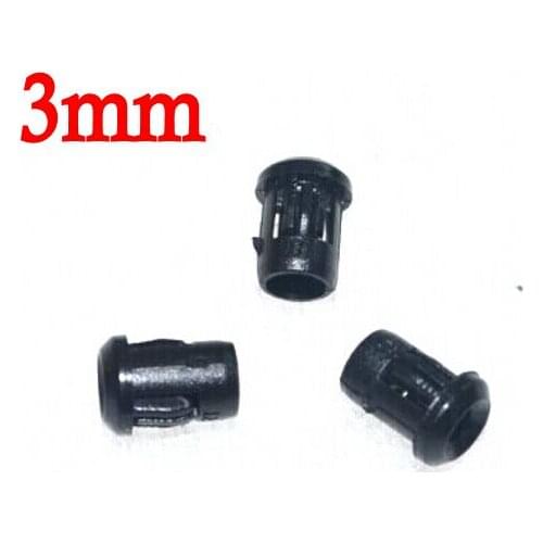 100pcs 3mm LED LEDs mount holder/ Plastic Black LED Clip Holder Display Panel