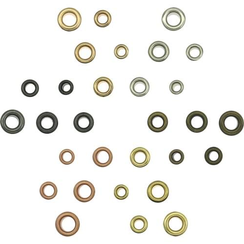 4 colours copper Metal Eyelets Garments Installer Clothing Bags DIY eyelets for 3/3.5/4/4.5/5mm 50 sets brass rivets