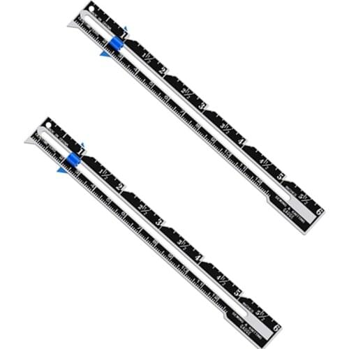 Aluminum Plastic Sewing Seam Ruler Measuring Gauge Patchwork Quilting Tailor Ruler Sewing Accessories Tools 5BB5936