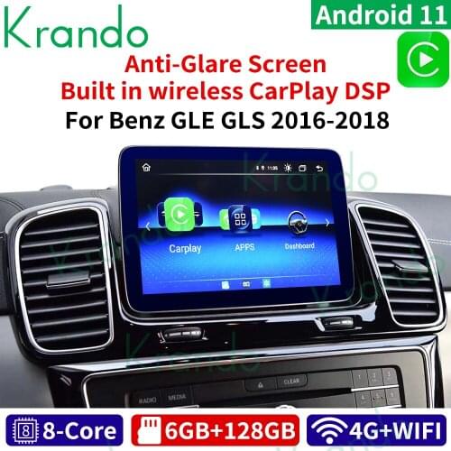 Krando Android 10 4+64GB 9'' car radio dvd gps navigation for Mercedes Benz ML SLK GLE GLS multimedia player