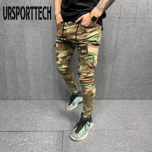 Cargo Pants Trousers Elasticity Men Pants Joggers Streetwear Hip Hop Camouflage Pantalones Casual Skinny Sport Pants Men
