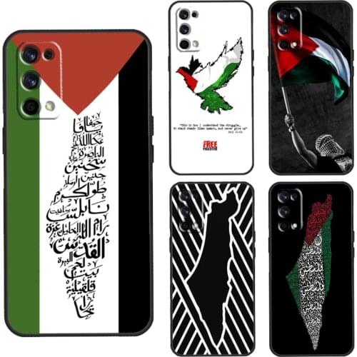 Palestine Flag Case For OnePlus 8T 7T Nord 7 8 9 Pro Cover For Realme 8 7 6 Pro Q3 C3 C11 C15 C21 GT Neo