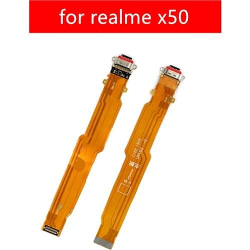 For realme x50 5G USB Charger Connector Flex Cable USB Charging Dock PCB Board Flex Cable for realme x50 Audio Jack Repair Parts