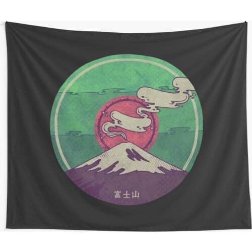 Mt. Fuji Wall Tapestry Cover Beach Towel Throw Blanket Picnic Yoga Mat Home Decoration