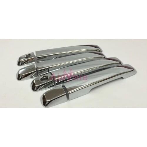 Chrome Car Styling Door Handle Cover and Bowl Insert Trim Overlay Panel Kit 2014 2015 2016 For ISUZU MU X Mu-x MUX Accessories