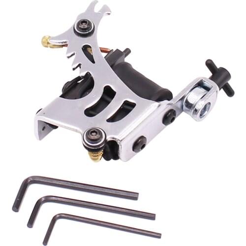 Alloy Frame 10 Wrap Coils Tattoo Body Art Machine Tool for Liner Equipment and Shader Supply