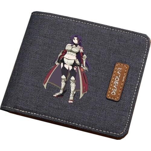 Anime Grancrest Senki cosplay wallet student coin Card purse Men women short printing Carteira wallet teenagers purse