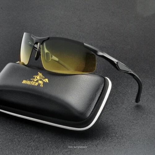 Square Sunglasses Men Luxury Brand Metal Retro Polarized Sun Glasses for Men Women Shades Male Driving Day and Night SunglasseNX