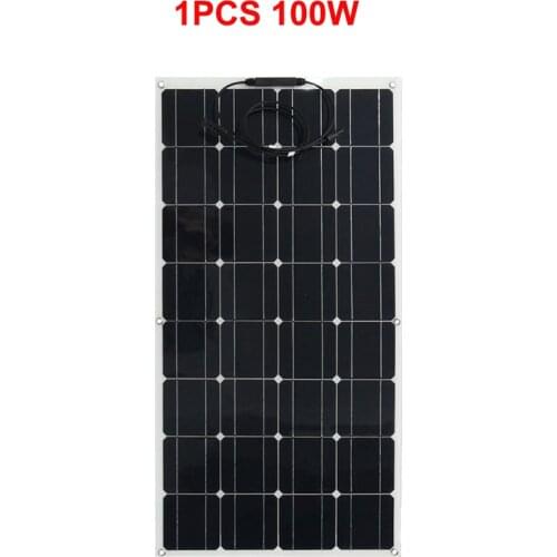 Strongly recommend 18v 100w solar panel semi flexible panel solar mono solar cell 12v solar battery charger 200w 300w 400w