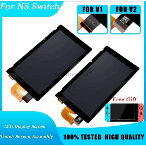 2021 New For Nintend Switch Original LCD Screen Display Touch Screen Replacement Full Assembly Tempered Glass for NS Accessories