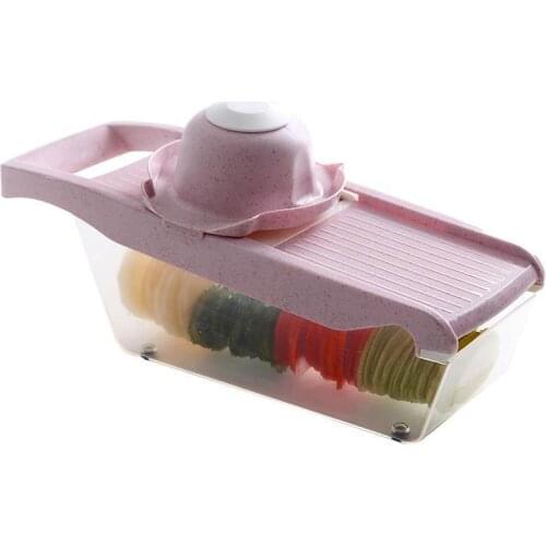 Vegetable Fruit Slicer Grater Cutter Peeler Multifunctional Grater Drain Basket Kitchen Chopper Slicer With Large Container