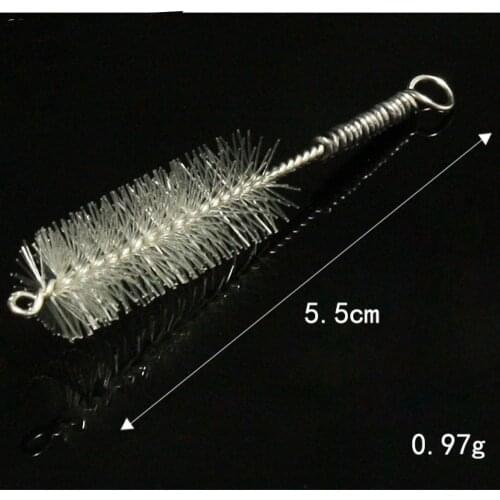 5.5cm brush for hook connector fishing tackle silver carp diy hook device all for Fishing accessories supplier 1/3/5pcs/lot