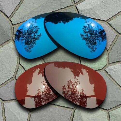 Sky Blue&Bronze Brown Sunglasses Polarized Replacement Lenses for Oakley Crosshair S