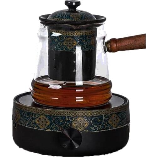 Glass teapot electric pottery stove Teapot Set household teapot small office teapot rotary temperature control