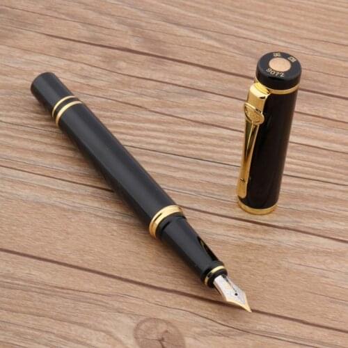 Stylish black office golden metal pen classic gift Fountain Pen