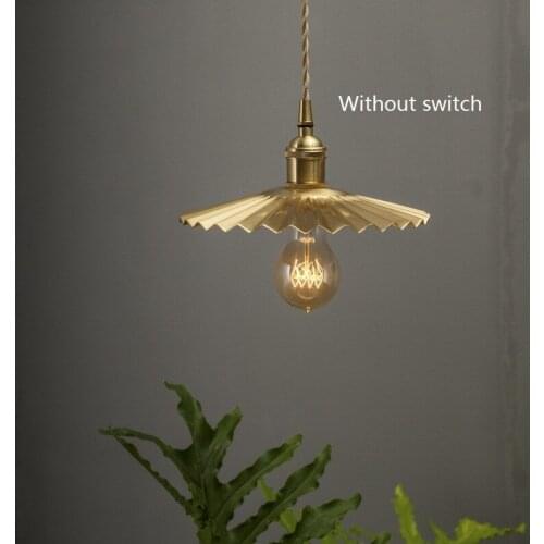 Loft Deco Industrial Vintage Pendant Light LED Edison Copper Hanging Lamp Antique Dining Room Lights Pendant Lighting Lampara