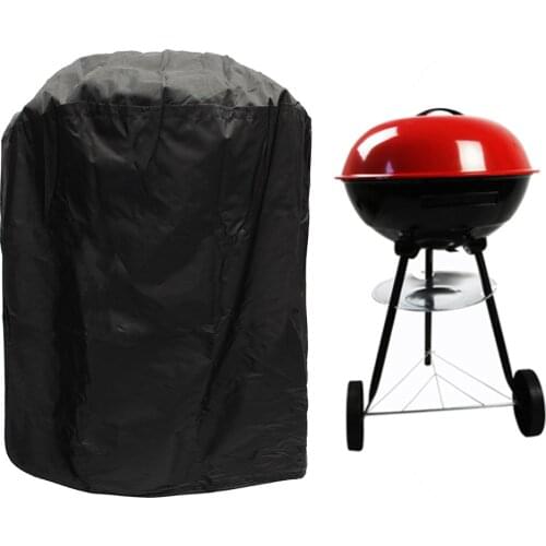 Waterproof BBQ Cover Outdoor Garden Barbeque Grill Covers Protector Round Anti Dust Gas Rain Snow Barbacoa BBQ Grill Cover Case