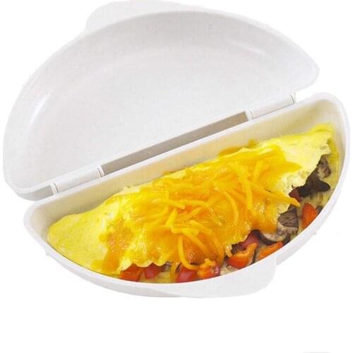 1pcs Useful Two Eggs Microwave Omelet Cooker High Quality Pan Microwavable Cooker Omelette Eggs Steamer Home Kitchen Accessories